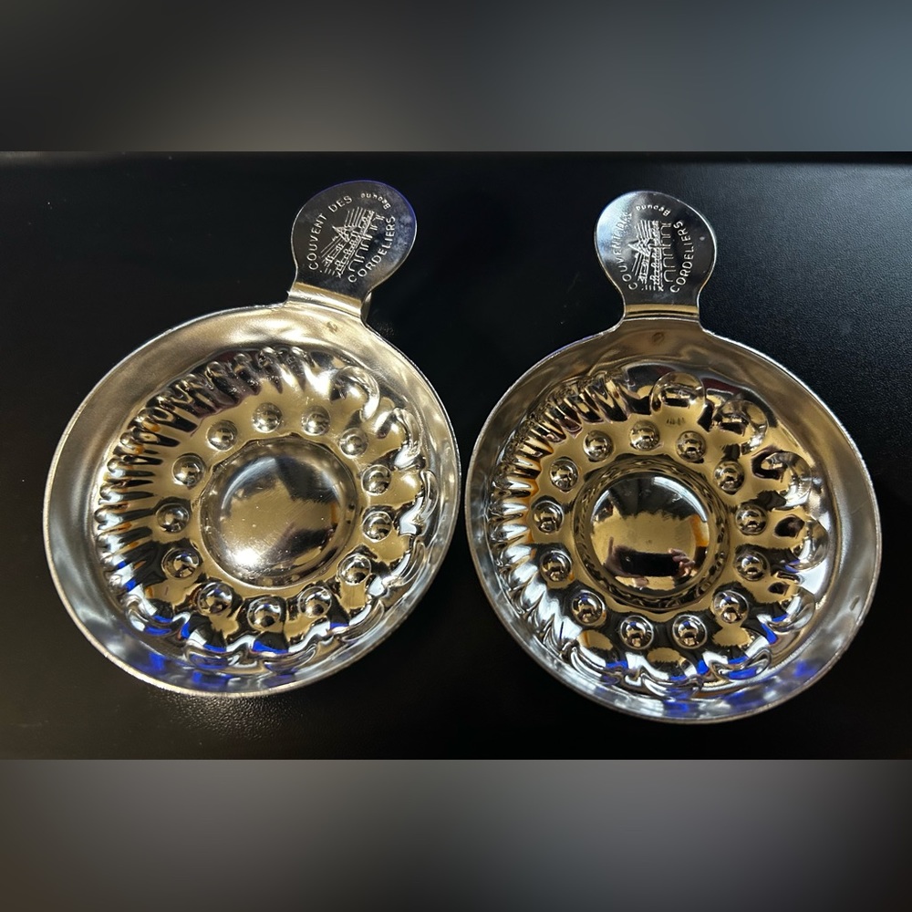 Set of two Couvent Des Cordeliers Wine Tasting Cups.  Made in France.